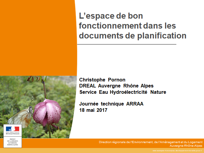 Présentation de Christophe PORNON – DREAL AuRA