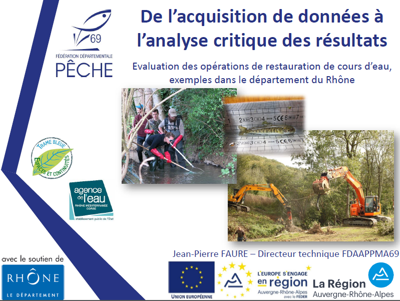 8-De l'acquisition de données à l'analyse critique des résultats - JP-FAURE - Fédération de Pêche du Rhône