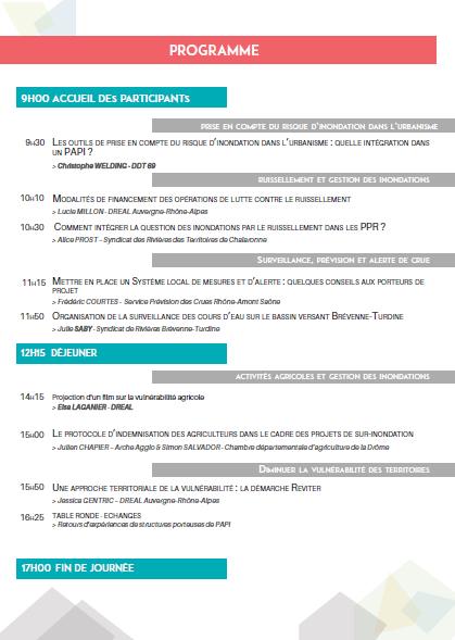 Programme de la journée