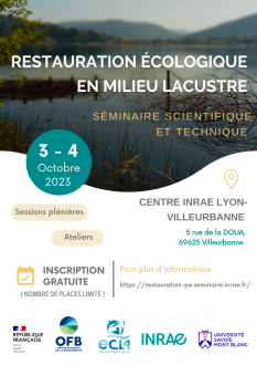 Flyer communication Séminaire Restauration plans d'eau