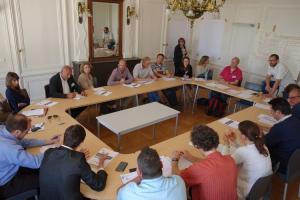 Travail de groupe lors de la journée technique du 29 mai 2015 à Givors (69)