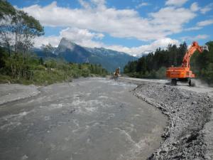 Travaux de renaturation sur le Giffre (74) - SM3A